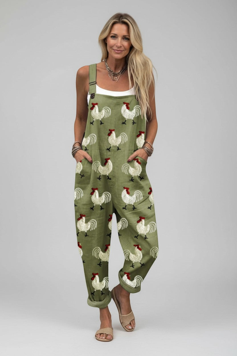 ナンナ - 快適なプリントサロペット