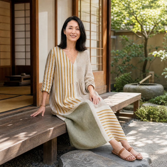 リン|毎日の快適ミディドレス