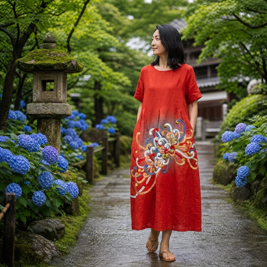 ホノカ|月光に咲く花のワイドワンピース
