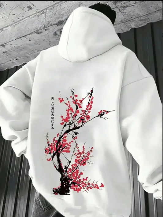 ミノル|和柄バックプリントフーディ