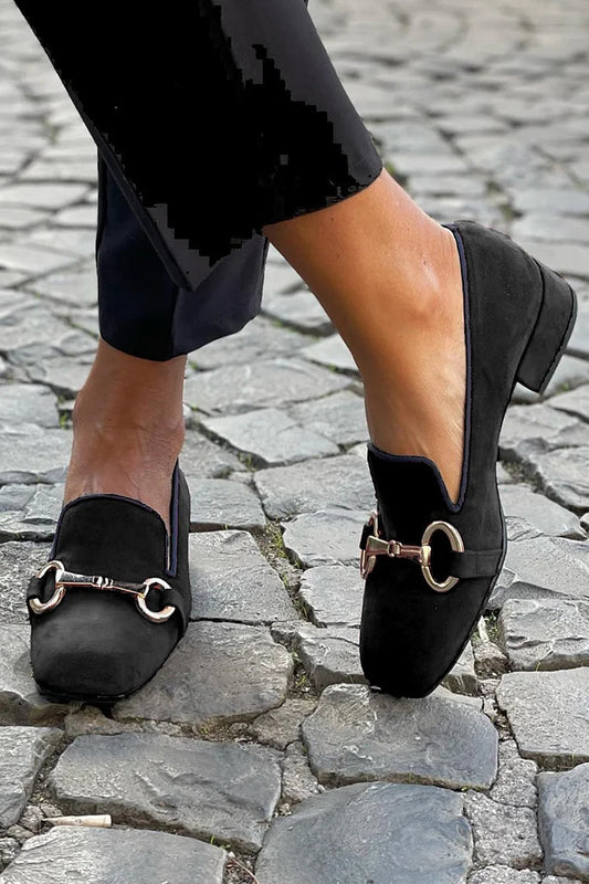 サキ｜ビット付きスエード調ローファー