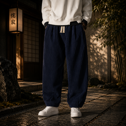 ヒデキ｜コーデュロイ調ワイドパンツ