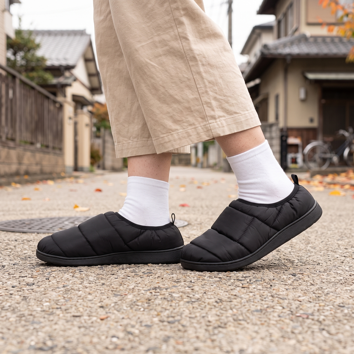 ケイ｜ダウン風キルティングスリッポン
