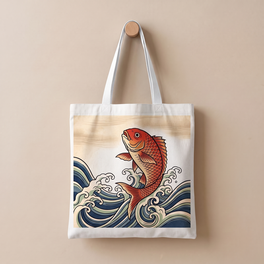 めで鯛｜浮世絵風トートバッグ