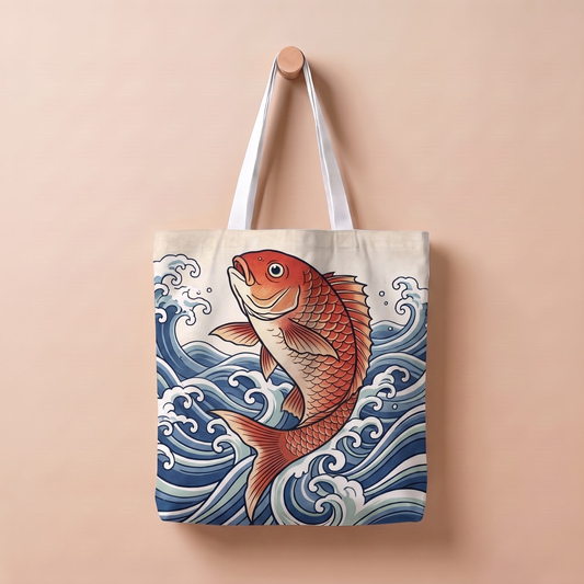 めで鯛｜浮世絵風トートバッグ