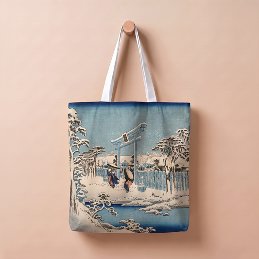 祇園社雪中｜浮世絵トートバッグ
