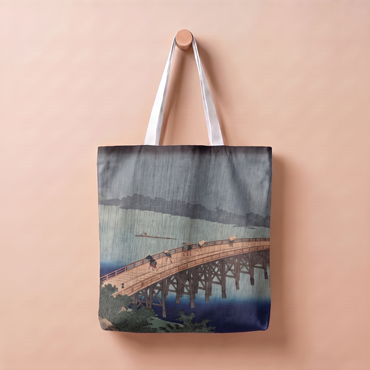 大はしあたけの夕立｜浮世絵トートバッグ