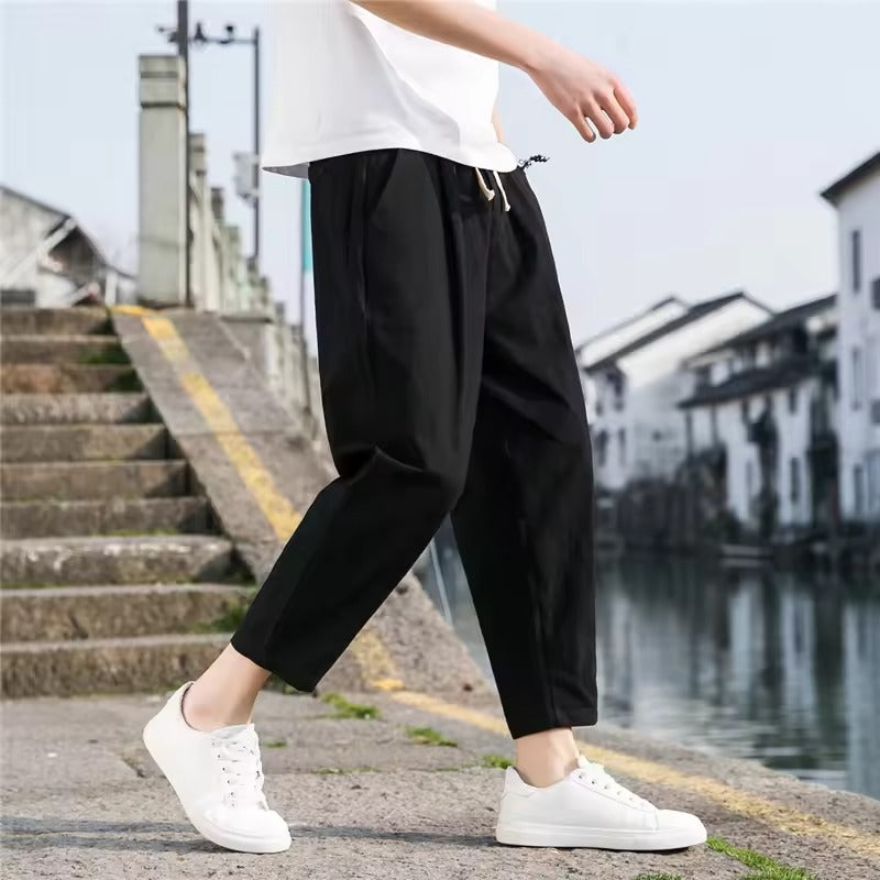 ゴロウ｜リネン風ルーズストレートパンツ