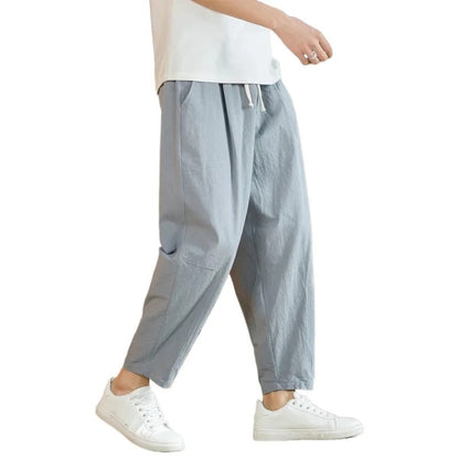 カツミ｜リネン風ストレートパンツ